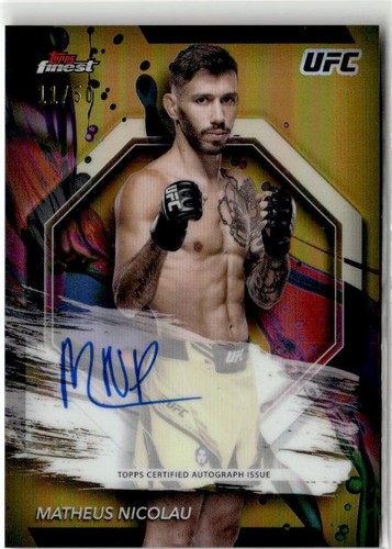 2024 Topps Finest UFC - Matheus Nicolau #FA-MNU