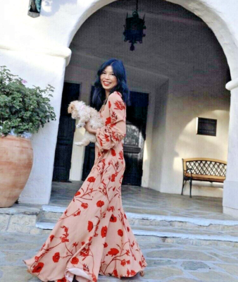 NEW Johanna Ortiz x H M Beige Red Poppy Floral Wrap Maxi Dress