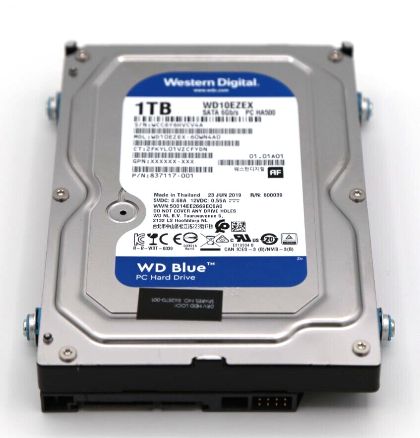Internal Hard Drive; WD Caviar Blue, SATA 6.0Gb/s, 3.5