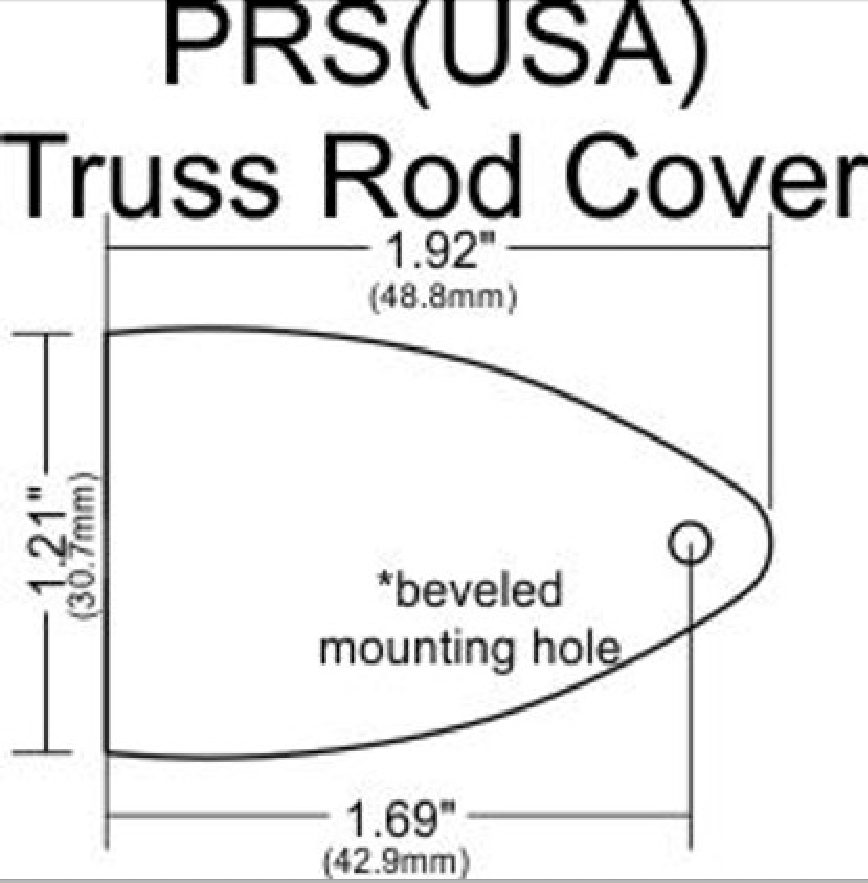 GUITAR TRUSS ROD COVER - EAGLE - FITS PAUL REED SMITH PRS USA CUSTOM PLASTIC 3D