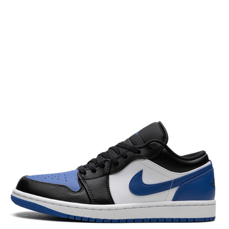 Nike Air Jordan 1 Low Royal Toe White Black 553558-140 Mens