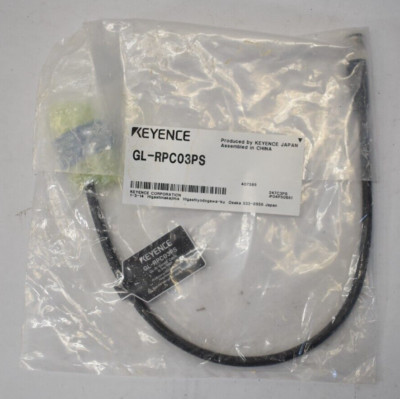 Keyence Main Unit Connection Cable Plug For Extension .3m L PNP GL-RPC03PS