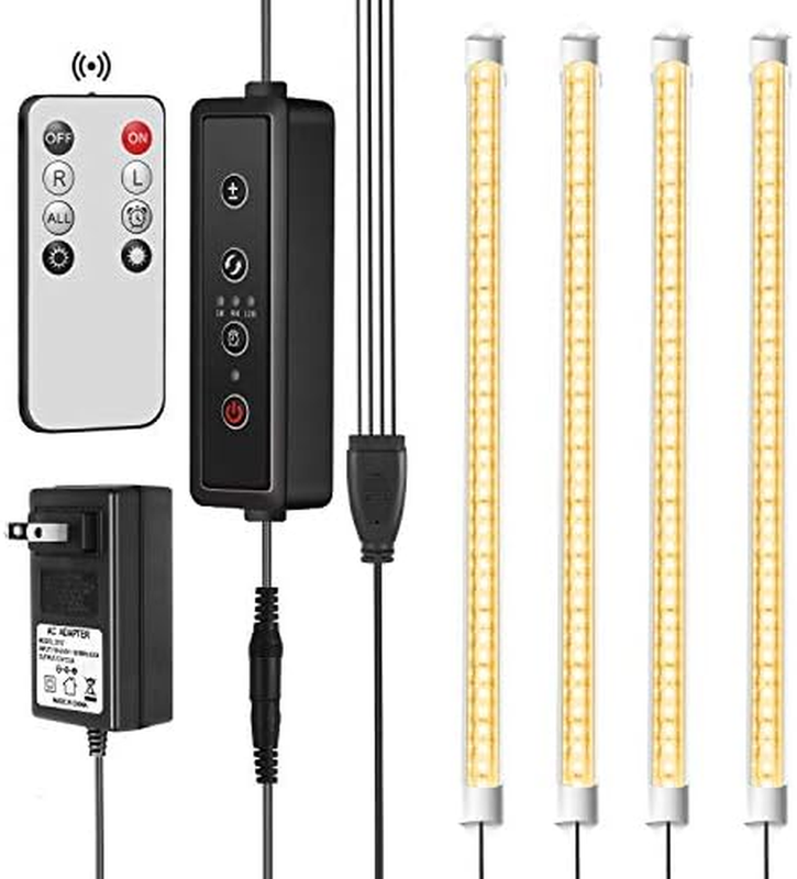 For Indoor Plants Full Spectrum Plant Growing Lamps Strip 4 Pack