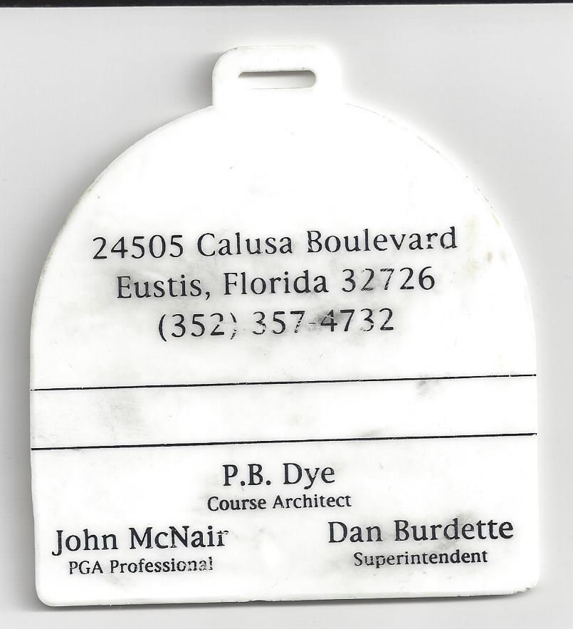 Black Bear Bag Tag golf