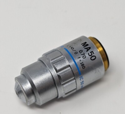 Olympus MA50 MA 50x 0.70 Microscope Objective Comparison Ballistic Metallurgical