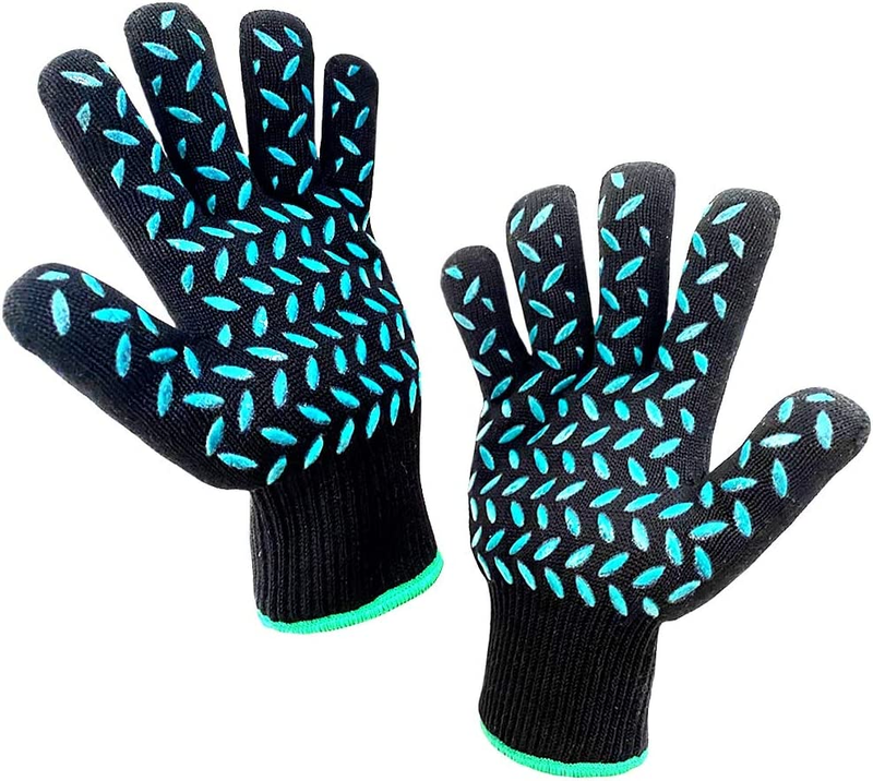 Heat Resistant Gloves Oven Gloves Heat Resistant Black BBQ G