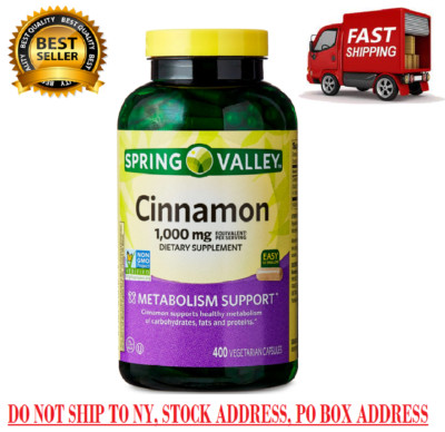 Cinnamon Dietary Supplement, 1000 Mg, 400 Count