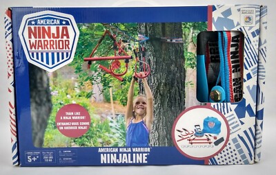 American Ninja Warrior Ninjaline 34ft Slack Line 6 Obstacle Carrying Bag