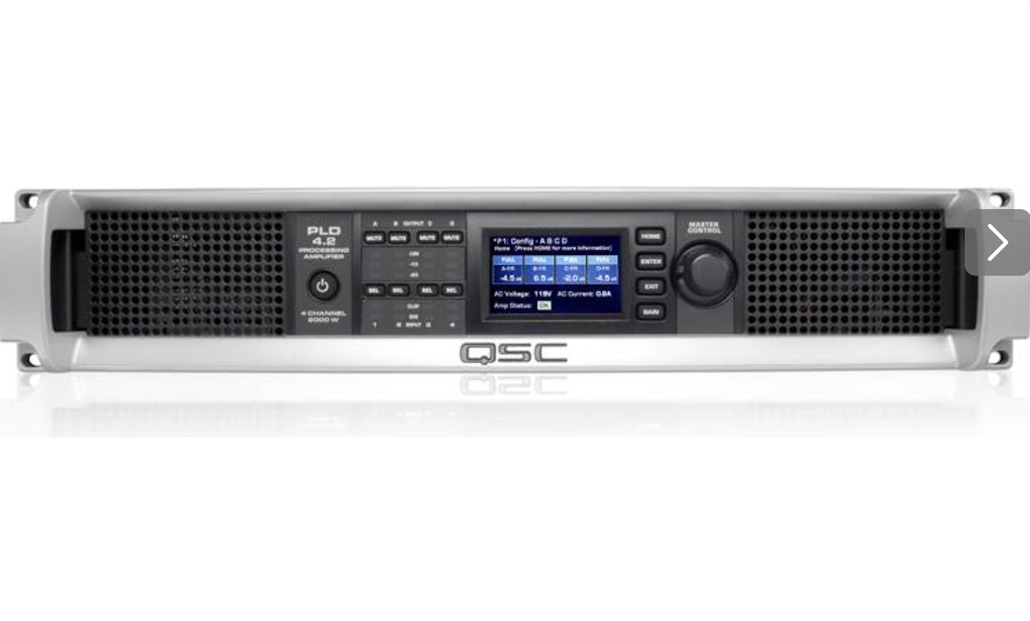 QSC PLD 4.2 プロセッサーアンプ 1600W QSC PLD4.2 Power Amplifier with DSP | Sweetwater