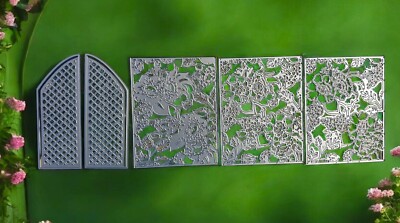 RETIRED Sizzix Thinlits #653188 Floral Scene RARE No Original Photos Or Info