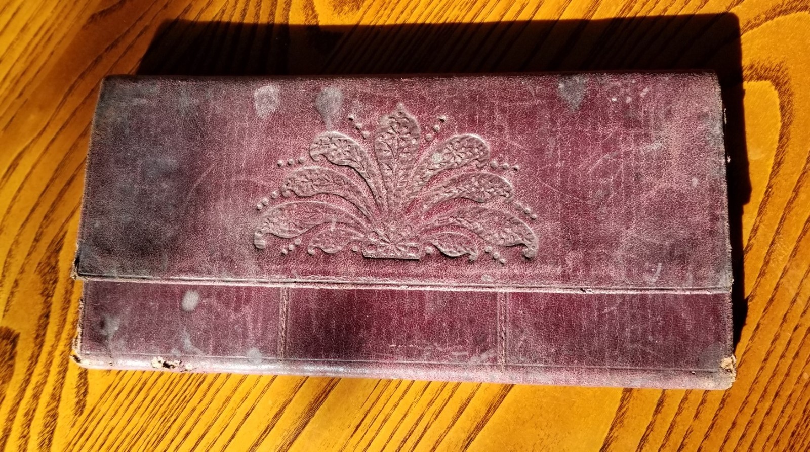 Antique Civil War Era 4 Pocket Bill Holder Wallet 8
