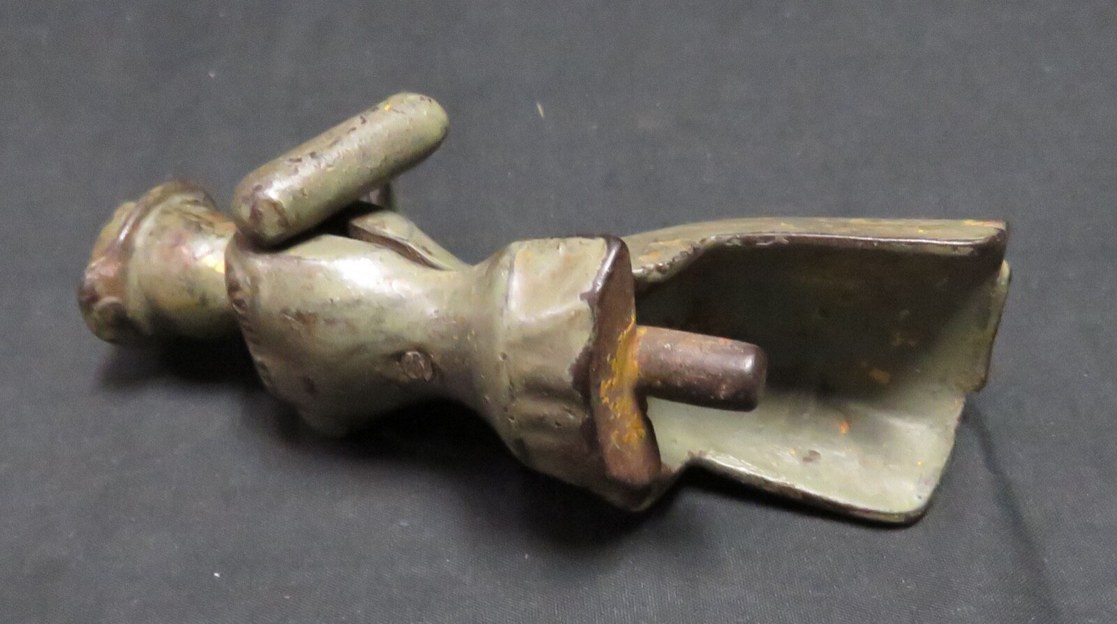 Vintage Cast Iron Clark & HillClimber Lady with Moveable Arms-Original