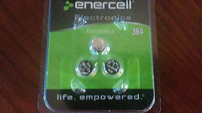 Enercell 3-Pack Silver-Oxide 364 Batteries, 2301759 Brand New!!!