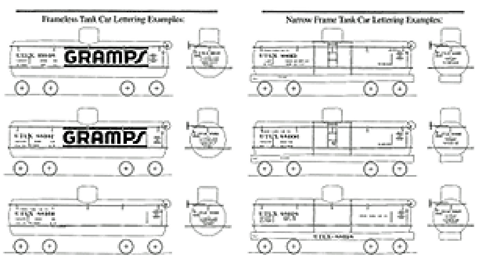 U.T.L.X.　GRAMPS  FRAMELESS TANK CAR　HOn3 Hon3 Brass PSC Frameless Gramps Tank Car, UTLX #58424