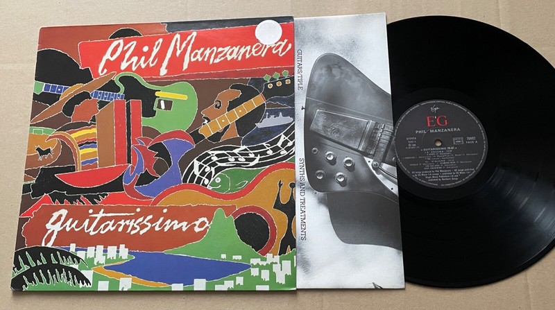 Phil Manzanera Guitarissimo 75-82 French Lp+Inner Eg Records (1986) Eno-R.Wyatt