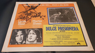 LINDA BLAIR - Lobby Card (''SWEET HOSTAGE'') - SIGNED In Person