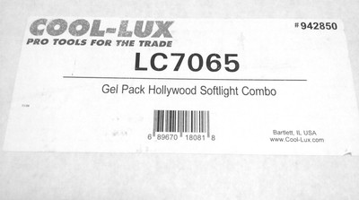 **Cool-Lux LC7065 Gel Pack Hollywood Softlight Combo #942850 -  9.5 x 11.5