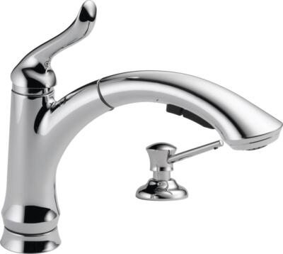 Delta Linden 1-Handle Pullout Kitchen Faucet Chrome-Certified Refurbished