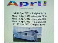  Caravan Haven Golden Sands Mablethorpe, Lincolnshire, sleeps 6. Most dates in April available,