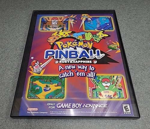 Pokémon Pinball Ruby Sapphire Gameboy Advance Print Ad 2003