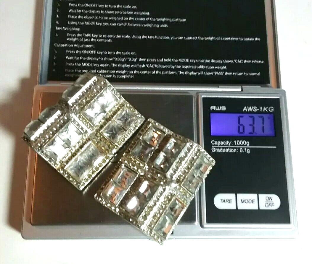 UNUSUAL ANTIQUE PASTE SILVER TONE RHINESTONE ART DECO DRESS CLIPS PAIRED SET