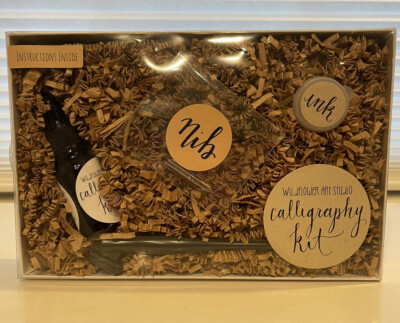 Calligraphy Starter Kit - Beginner Lettering Set Beginning Modern DIY Oblique