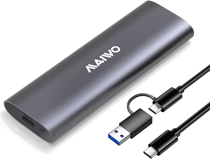 M.2 NVMe SSD Enclosure, USB 3.1 GEN2 10Gbps Support UASP Trim, 8TB Capacity, Too