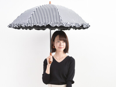 SUN BARRIER UV cut rate 100% Completely Shaded Parasol UV Umbrella folded in two
