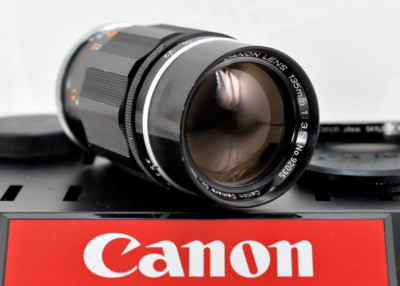  [Exc+++++] Canon Lens 135mm f3.5 L39 LTM Leica Screw Mount From JAPAN