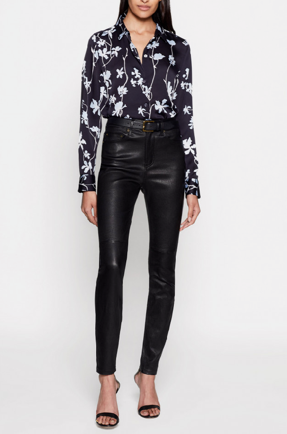 EQUIPMENT EQUIPMENT SZS ESSENTIAL BLUMENMUSTER LANG HEMD ECLIPSE MULTI