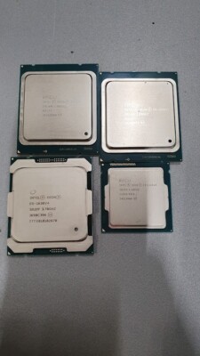Lot of 4 Intel Xeon E5-1630 V4 1psc E5-2630 V2 2psc E3-1225V3 1psc CPU Processor