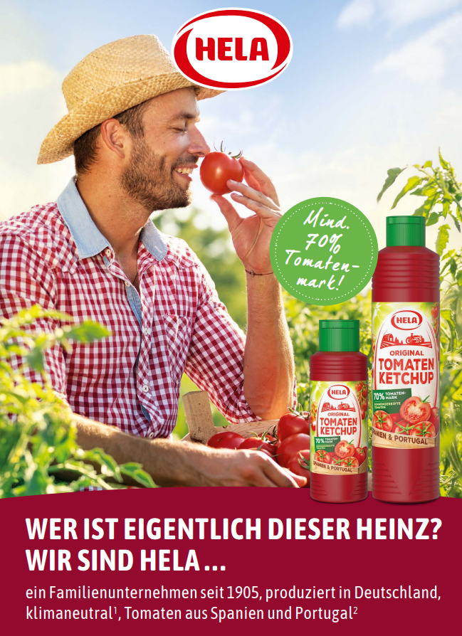 6 x Hela Ketchup Tomate mild Gewürzketchup 800 ml Flasche Ketchupflasche - Bild 3 von 7