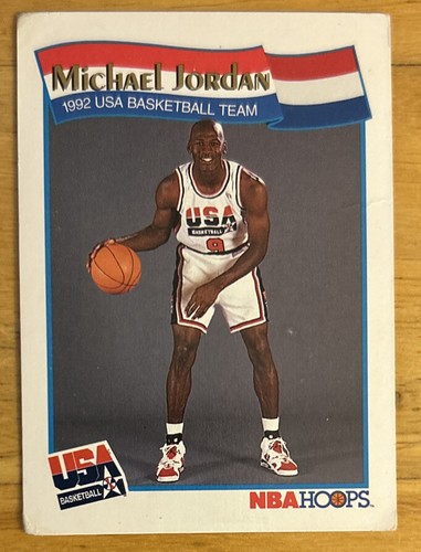 1991-92 NBA Hoops Michael Jordan 1992 USA Basketball Team 55