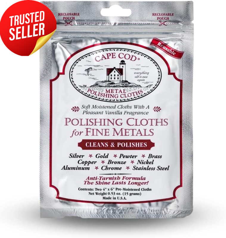 Metal Polishing Cloths 2-Pack Jewelry Polish Care