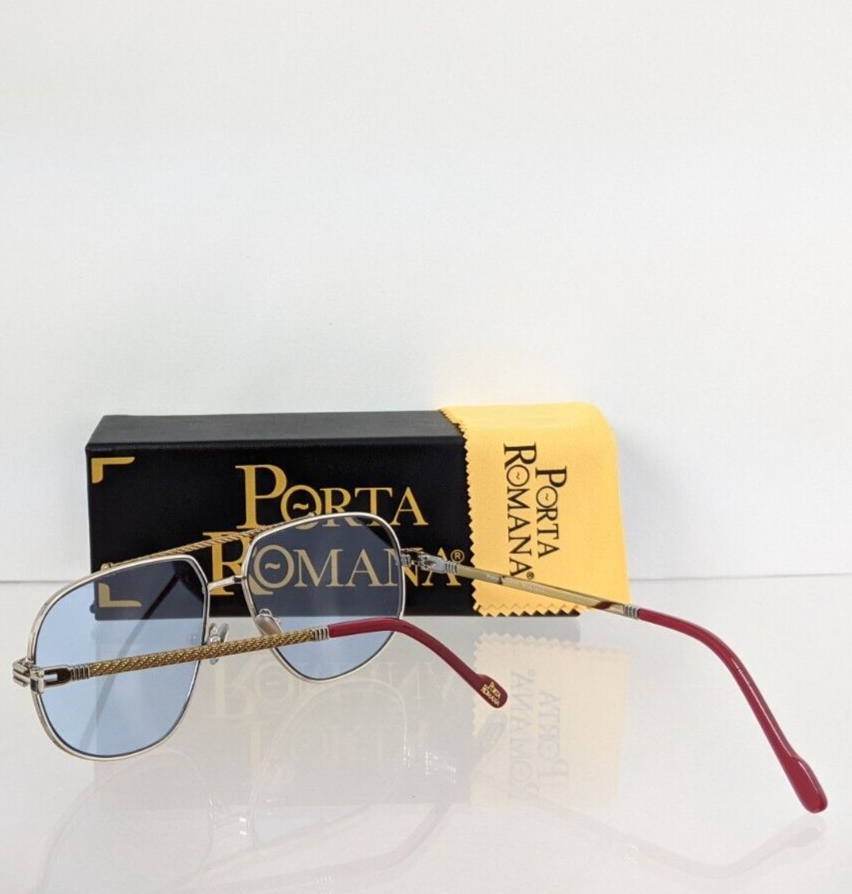 Pre-owned Porta Romana Authentic  Sunglasses Mod. 1233 Col. 600 Vintage Frame In Blue