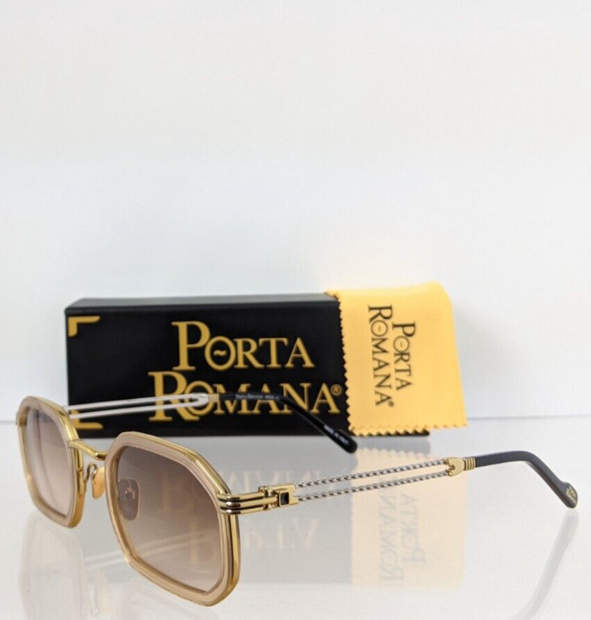 Pre-owned Porta Romana Authentic  Sunglasses Mod. 011 Col. 11a4 Vintage Frame In Brown
