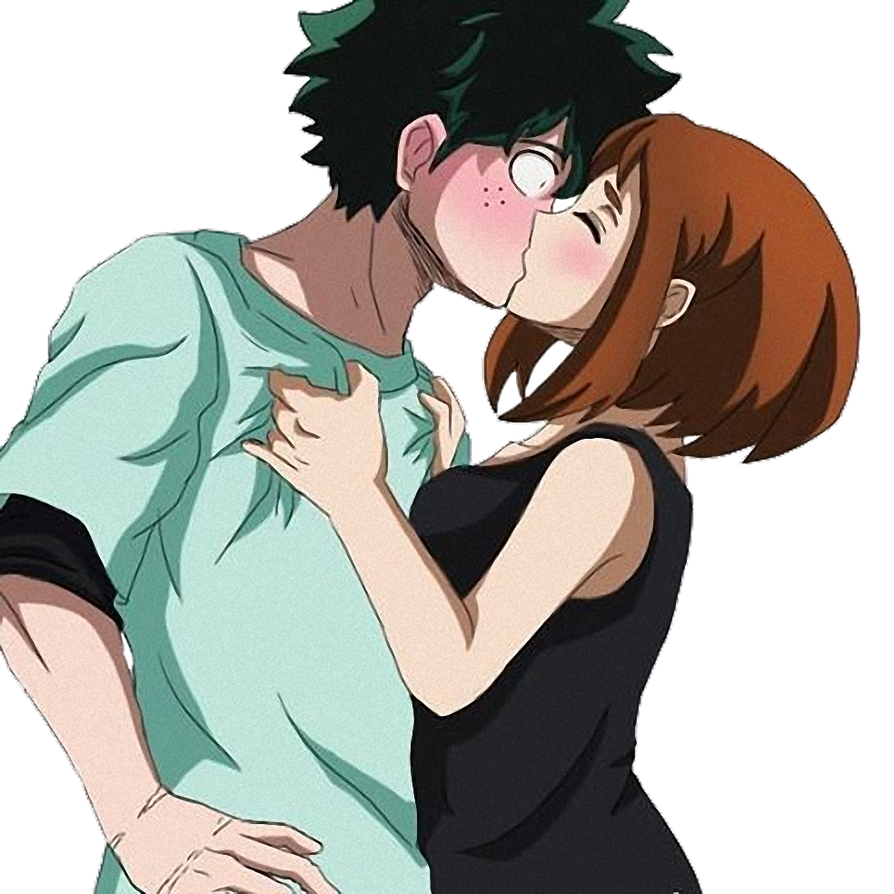 My hero academia kiss cartoon sale