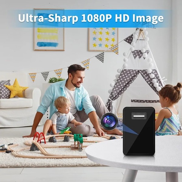 Hidden Camera Charger - WiFi Spy Camera - Mini Wireless Nanny Cam - Full HD - Image 5