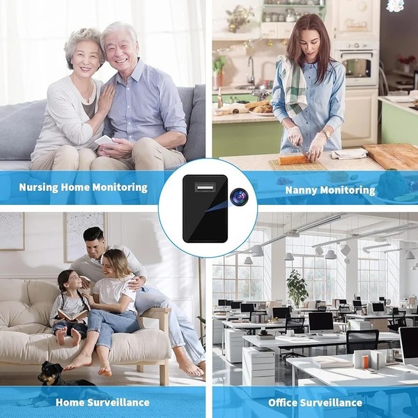 Hidden Camera Charger - WiFi Spy Camera - Mini Wireless Nanny Cam - Full HD - Image 7