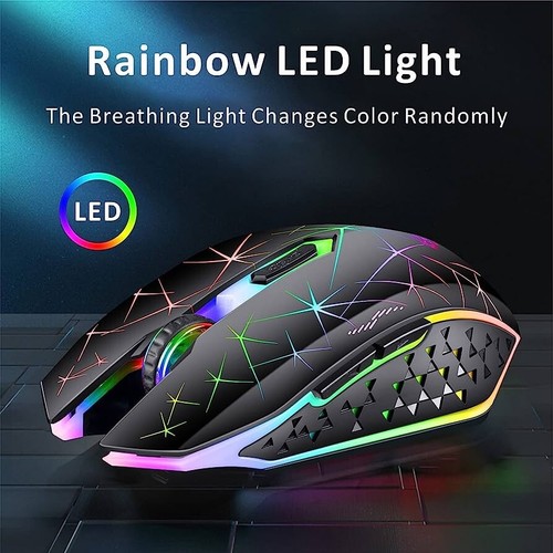 Rechargeable Led Wireless Mouse Silent Optical