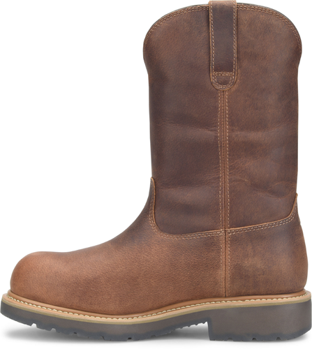Pre-owned Double-h Boots Men's 11” Nomad Round Toe Wellington Western Boot Brown - Dh4157,
