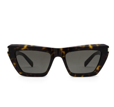 Pre-owned Saint Laurent Yves  Sl467-002-52 Havana Sunglasses