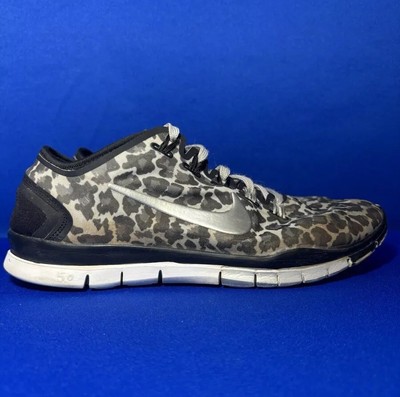nike free tr fit 5 black white running shoes low top lace up womens size 105 325710954760