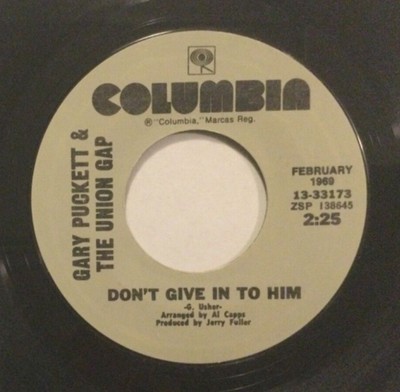 GARY PUCKETT THE UNION GAP - This Girl is A Woman Now / Don'T Give in 7'' 45 RPM 