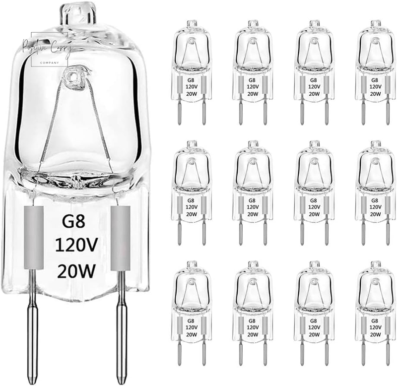 20w Dimmable 120v G8 Base 2pin Xenon Bulb (12 Pack) T4 Jc
