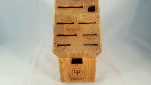Wusthof 8 Slot Wooden Knife Storage Block Cutlery Scissors