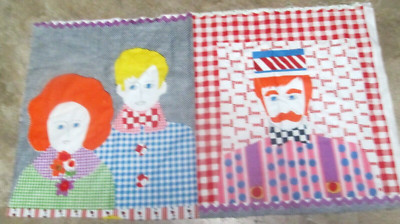 VTG Mod 70s Gloria Vanderbilt for Bloomcraft Cotton Fabric for Pillows Faces