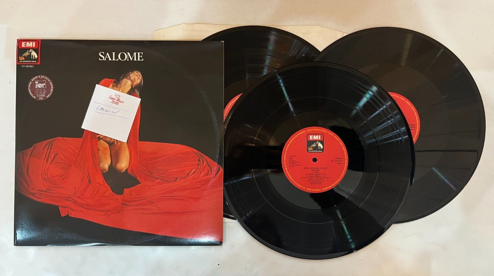 Peter Maxwell Davies – Salome LP- His Master's Voice – 157