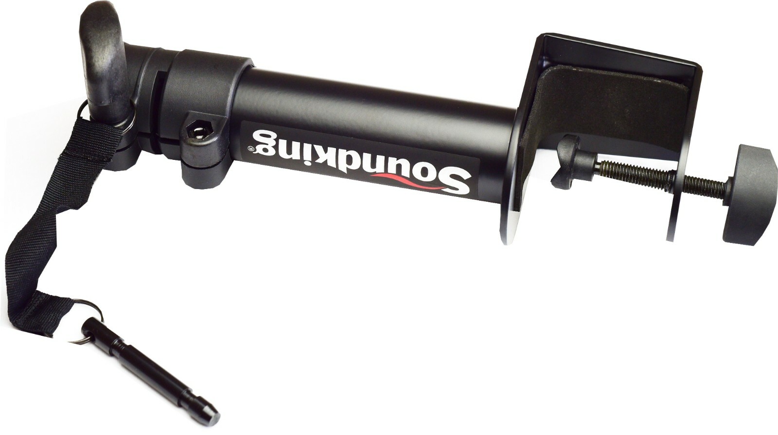 PAIR OF MONITOR SPEAKER ADJUSTABLE HEIGHT STANDS WITH TABLE TOP CCLAMP