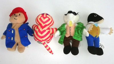 2001 McDonalds Happy Meal Toys ~ PADDINGTON BAGPUS BADGER MOLE 4 Inch Plush Toy